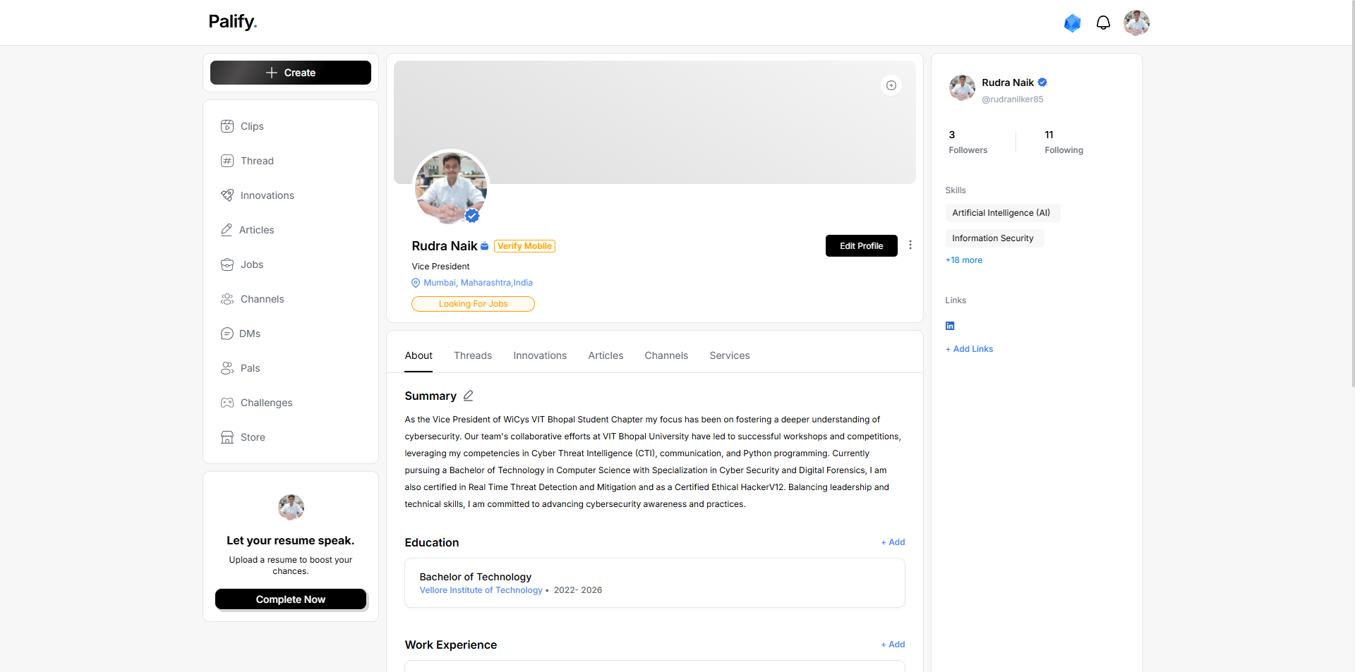 Imported Profile