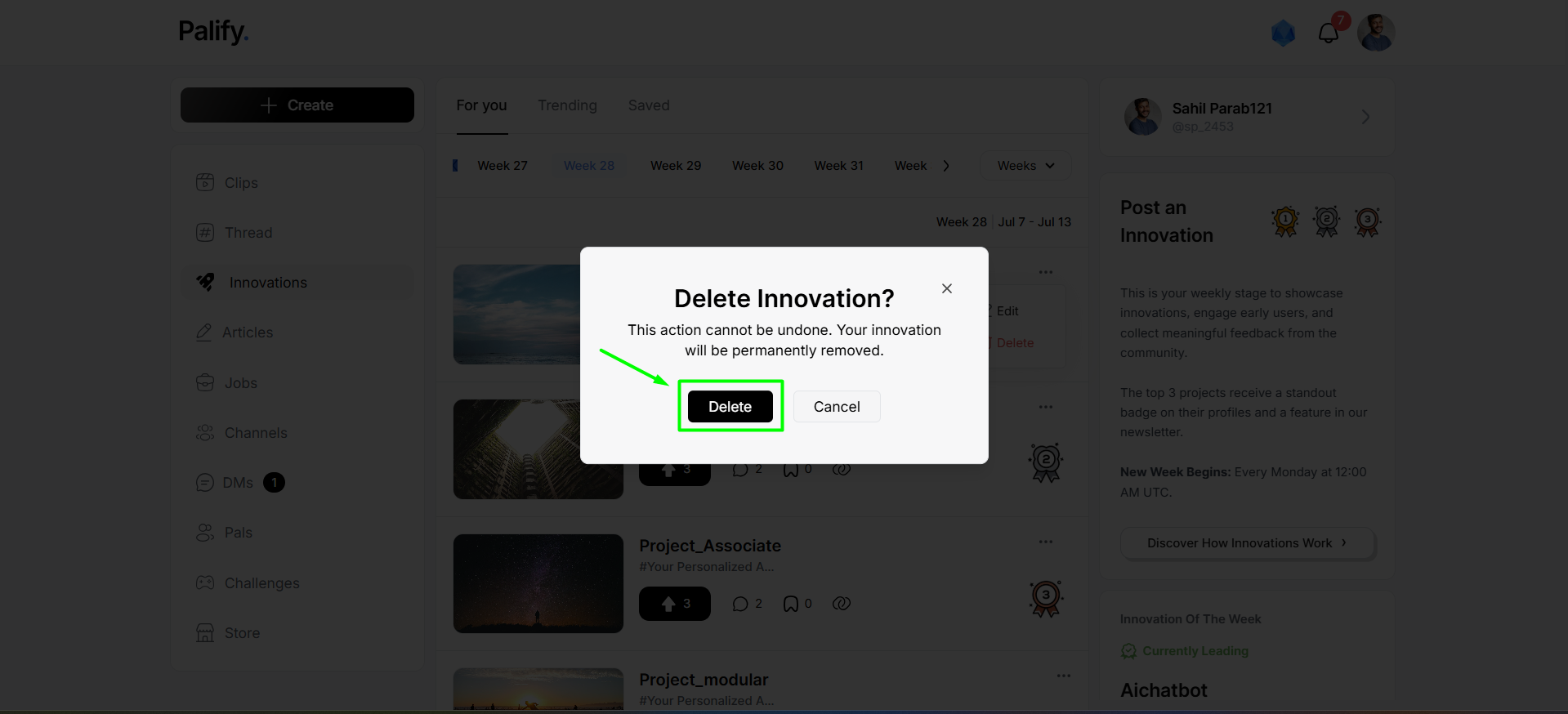 Delete Innovation