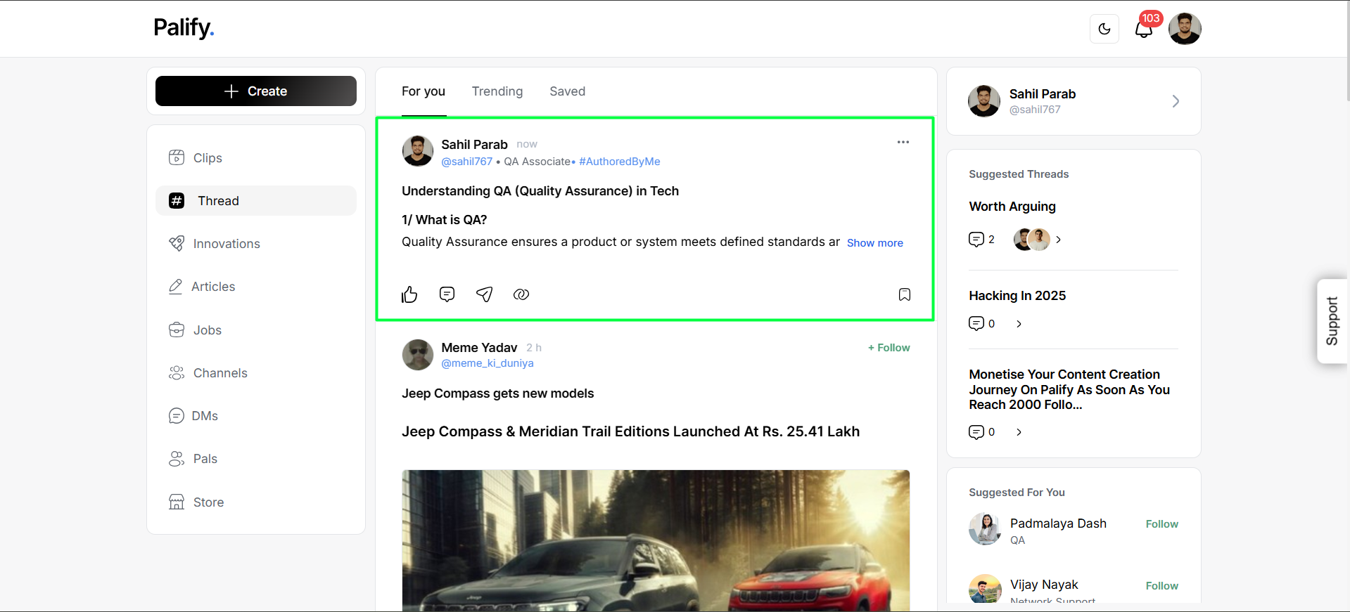 Publish Thread